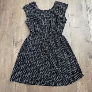 Black flowered dress